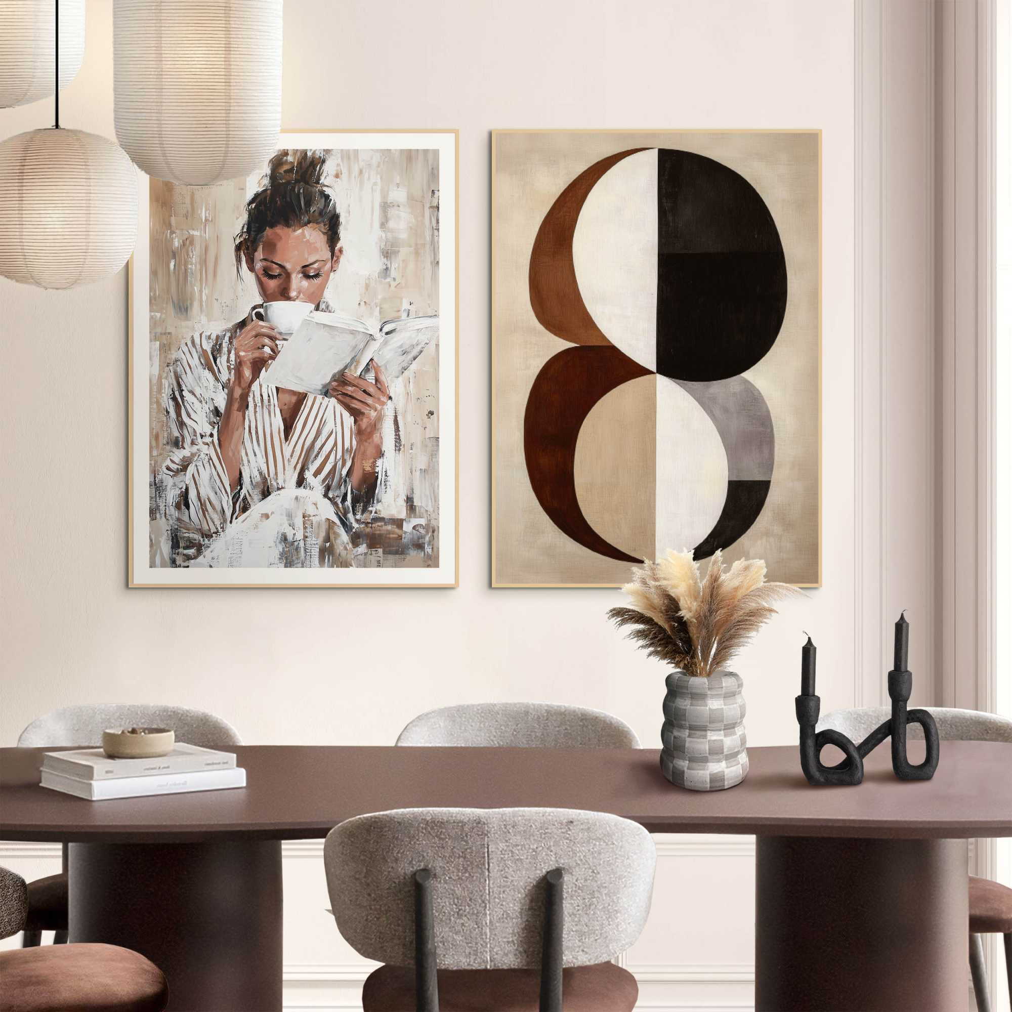 Reinders - Ontspannen - Schilderijen set 50x70 cm - Beige