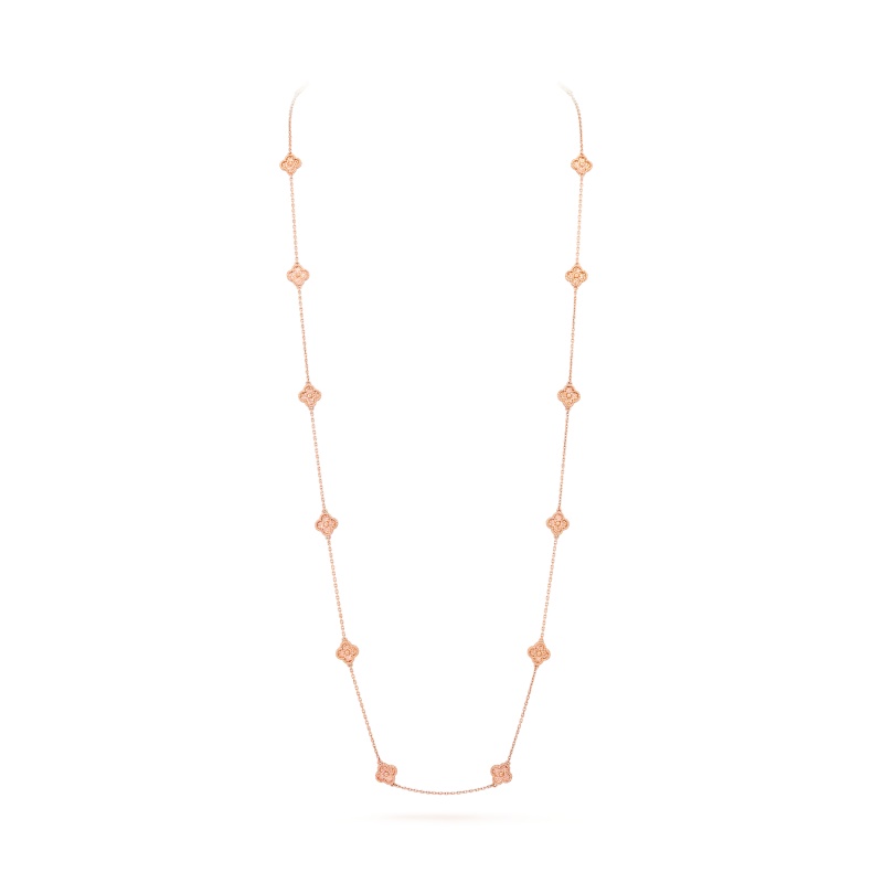 Replicate Sweet Alhambra long necklace, 16 motifs(1:1 replica) - Original Replica Club