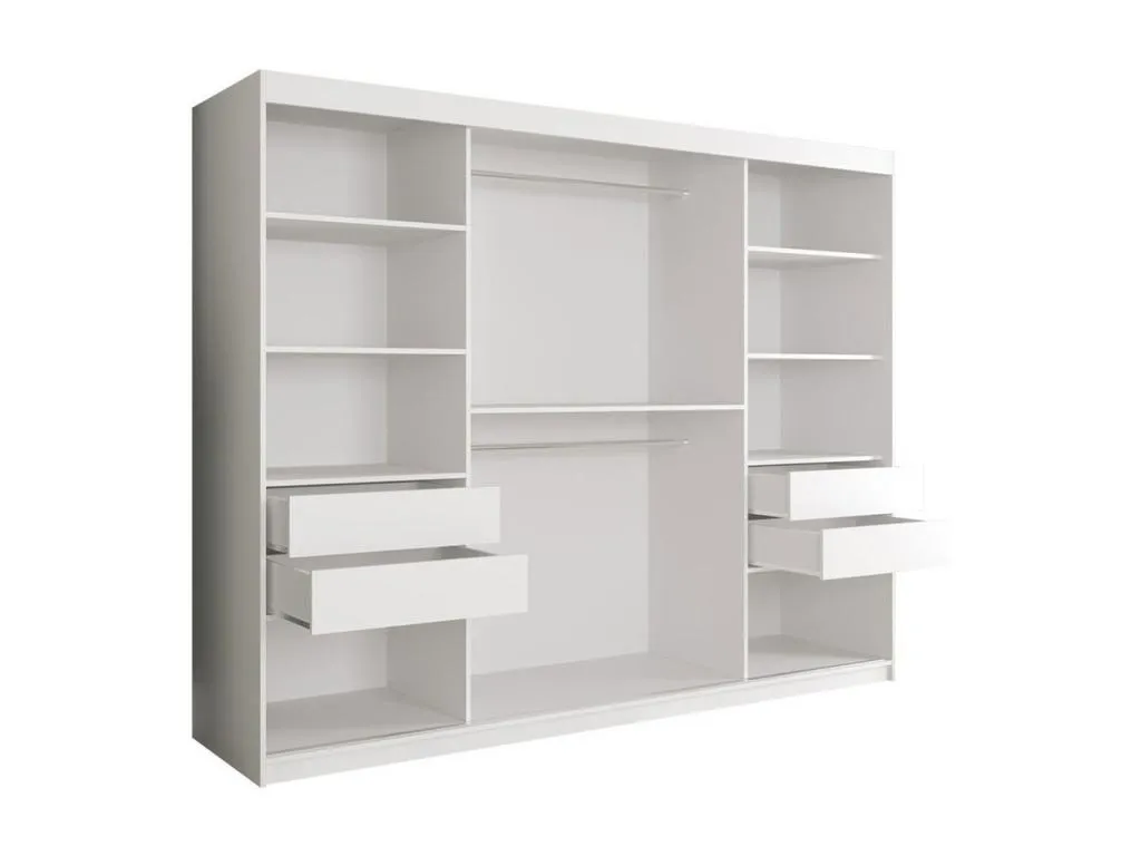 Armario Casabellaes 257 Mármol negro | Mate blanco 200x250x62cm Número de estantes - 7.00 37108KXDA