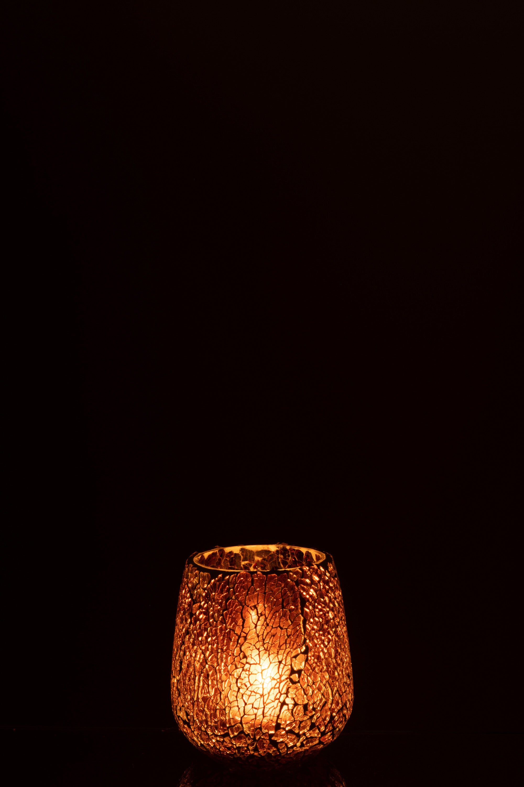 J-Line kaarshouder Ali - glas - bruin - medium