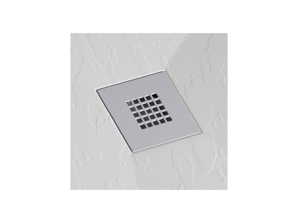 Plato de ducha pizarra ONDA BLANCO 70x200 cm rejilla inox