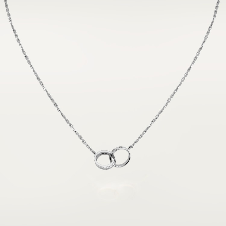 Replicate LOVE pendant, half-paved(1:1 replica) - Original Replica Club