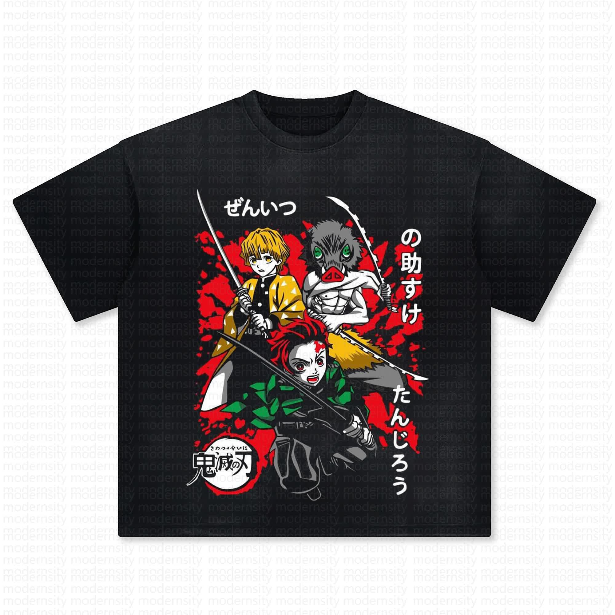 Unisex Anime Inspired Vintage Washed T-Shirt丨Comicssoul
