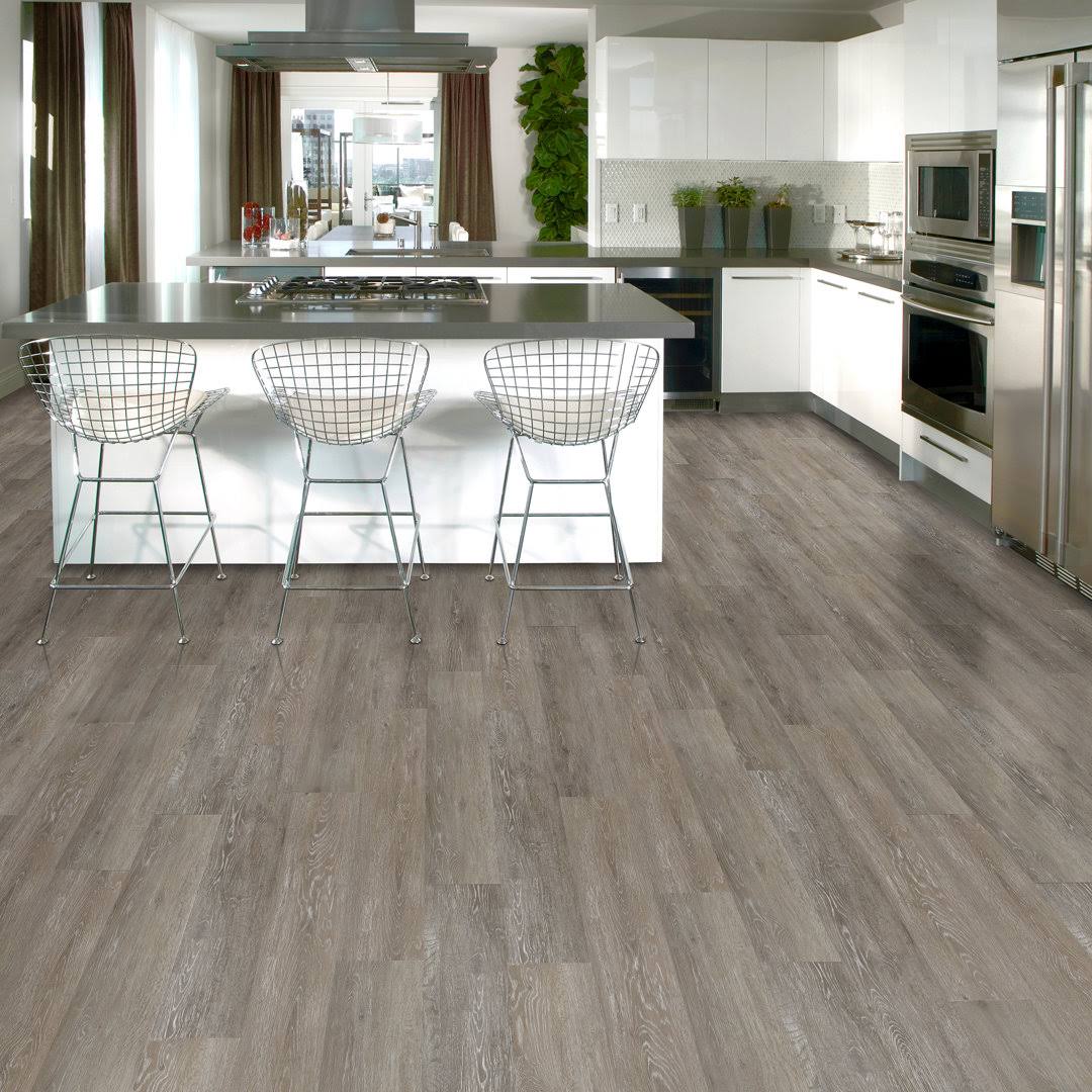 TrafficMaster Brushed Oak Taupe 6 in. x 36 in. Luxury Vinyl Plank Flooring (24 Sq. ft. / CASE)(oak taupe)