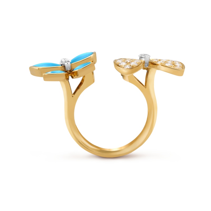 Replicate Two Butterfly Between the Finger ring(1:1 replica) - Original Replica Club