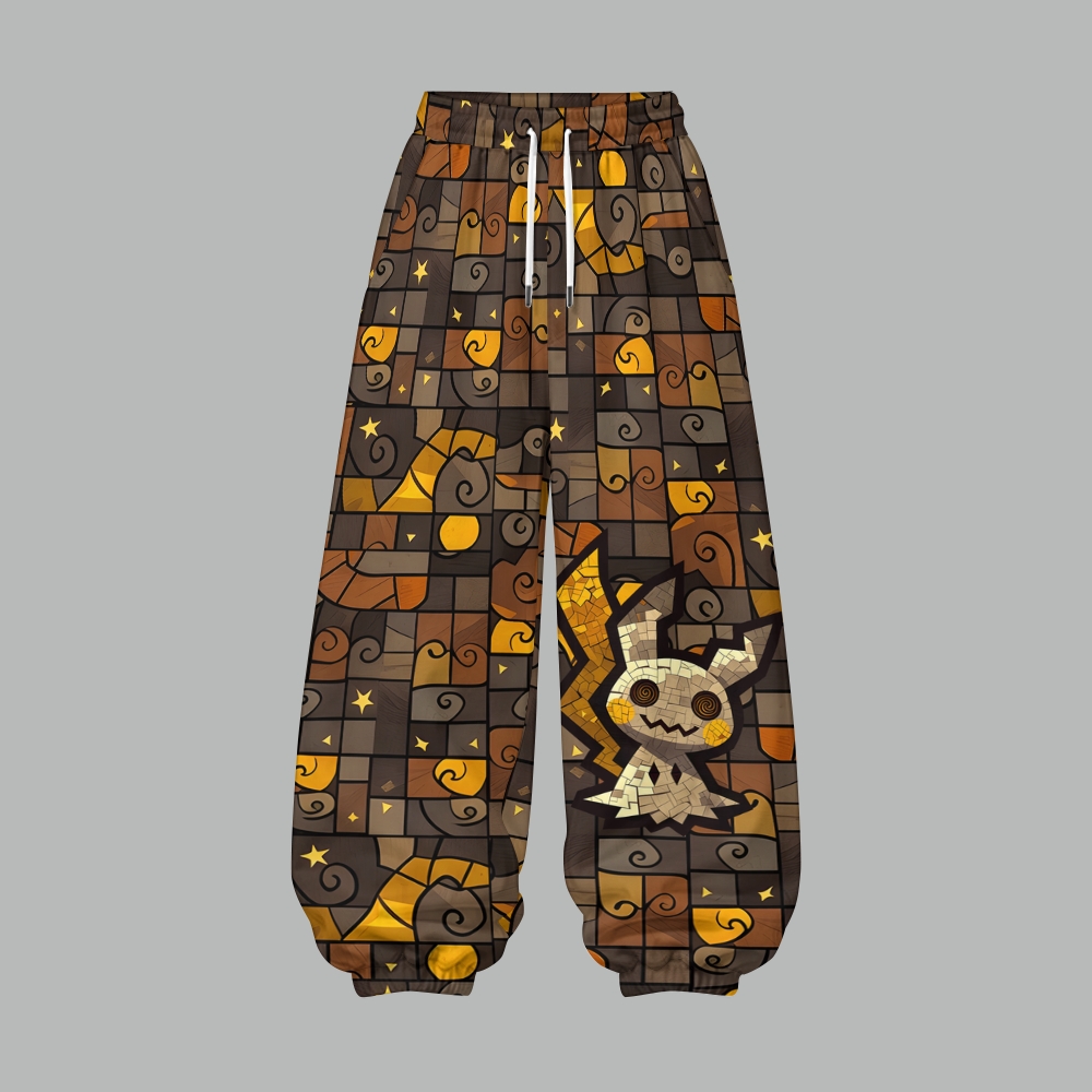 Pokémon Women's Cropped Long Sleeve Hoodie & High Waist Jogger Pants Two Piece Tracksuit Set TeeThreads Sustain the Scene with Custom Apparel