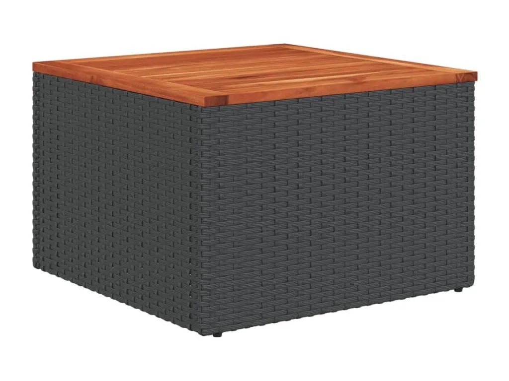 Set de sofás de jardín 6 piezas y cojines ratán sintético negro JYHZ67824