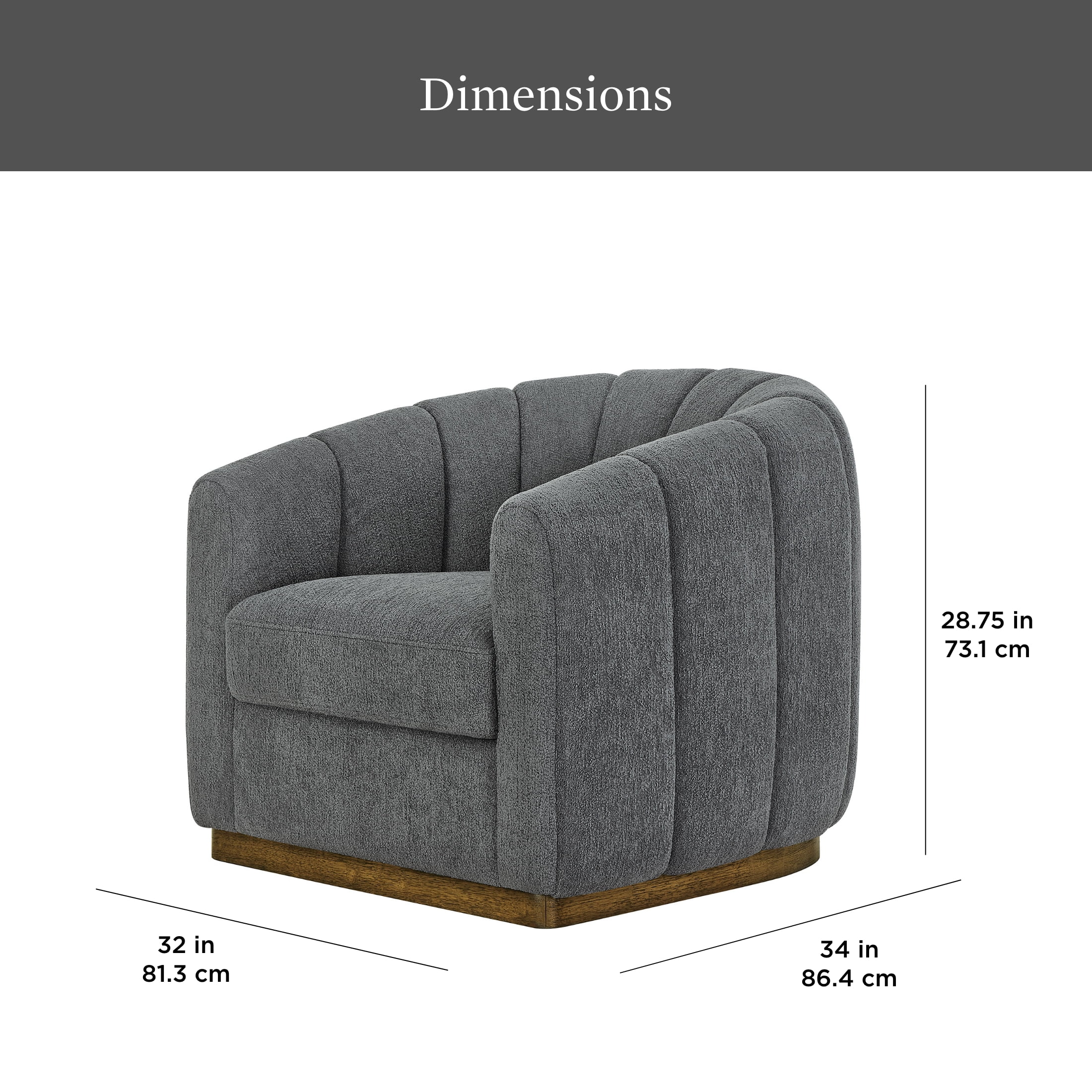 Better Homes & Gardens Lillian Accent Swivel Chair, Cream Linen - Image 16