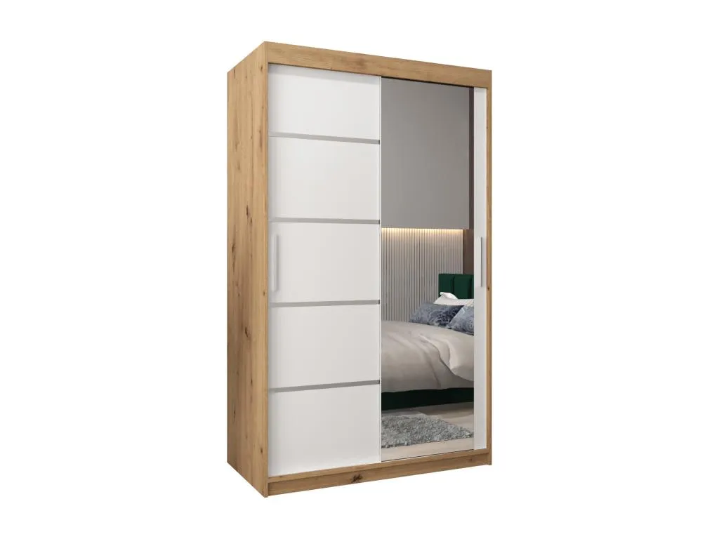 ARMARIO Mobtrendy 2 DE PUERTAS CORREDERAS 200/120/62 2 puertas (artisan/blanco) 69399asfv