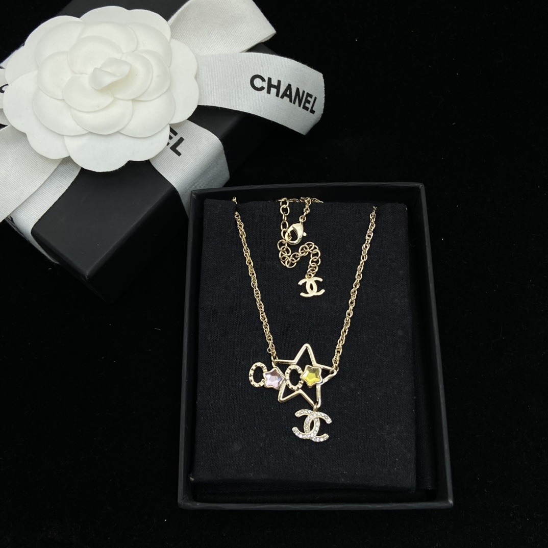 Chanel Dreamy Star Earrings Necklace - Original Replica Club