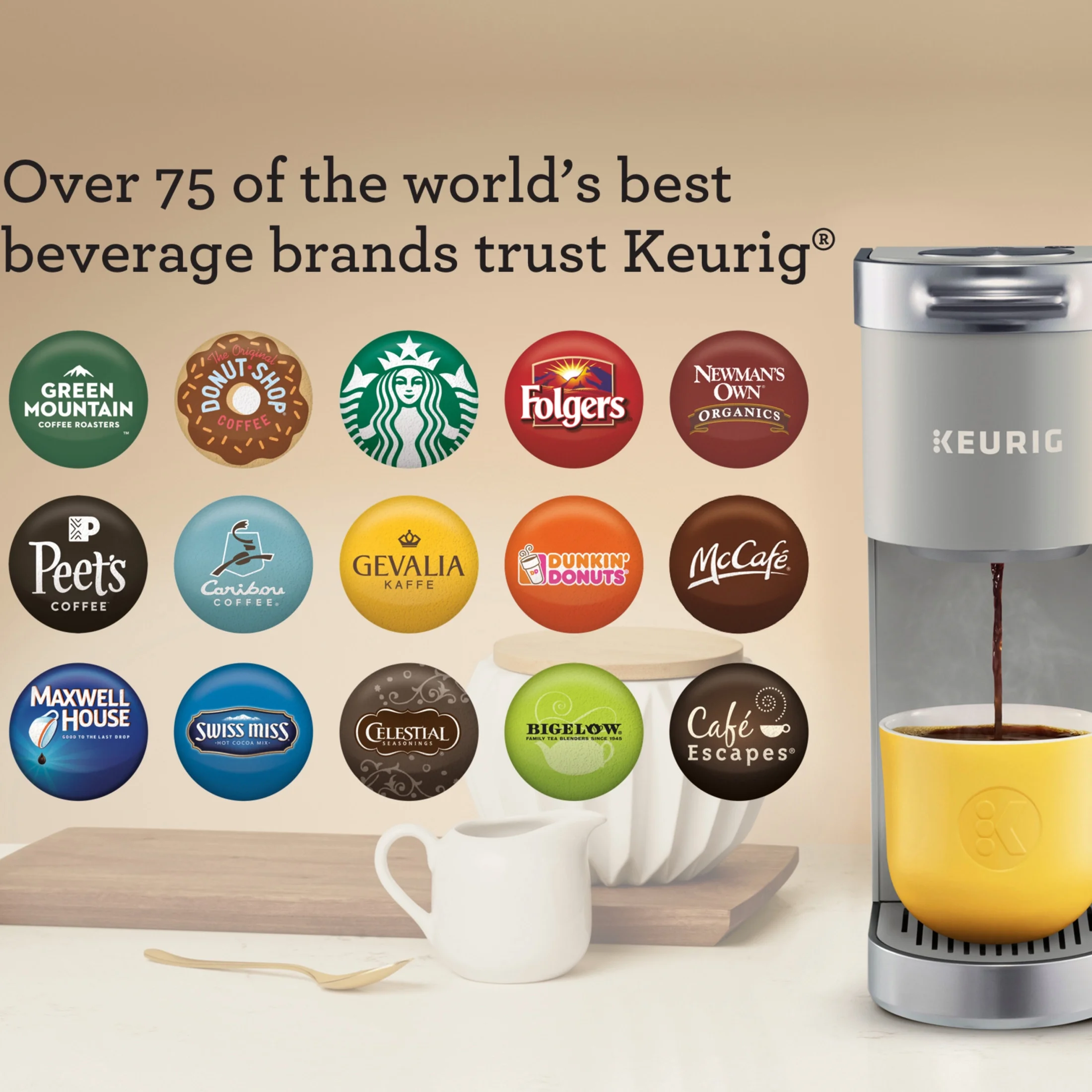 Keurig K-Mini Plus Single Serve K-Cup Pod Coffee Maker, Dusty Rose - Image 68
