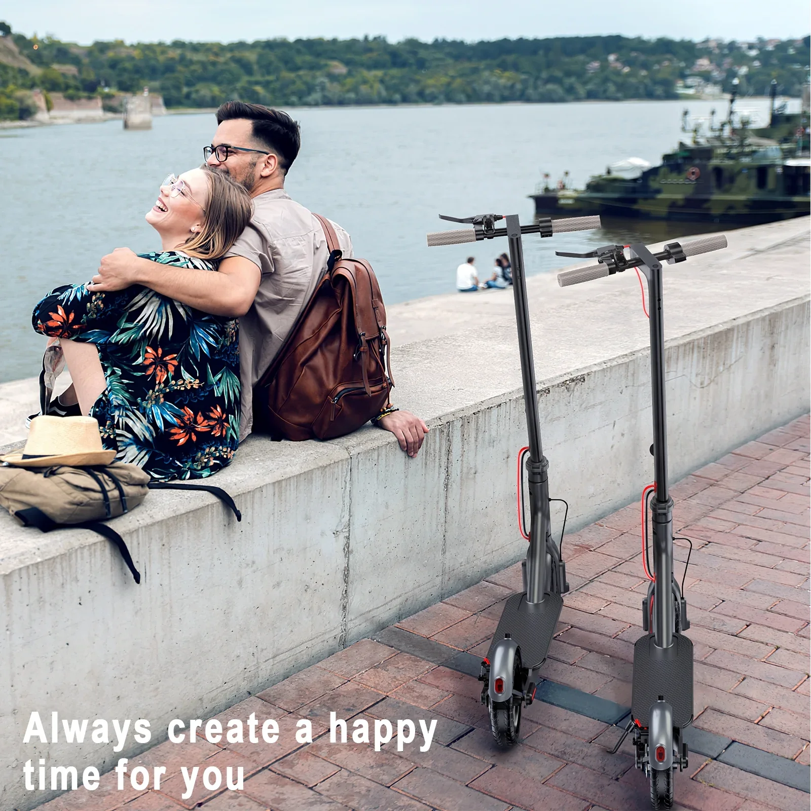 AOVOPRO ES80 350W 8.5' Foldable Electric Scooter for Adults, 21 Miles Range