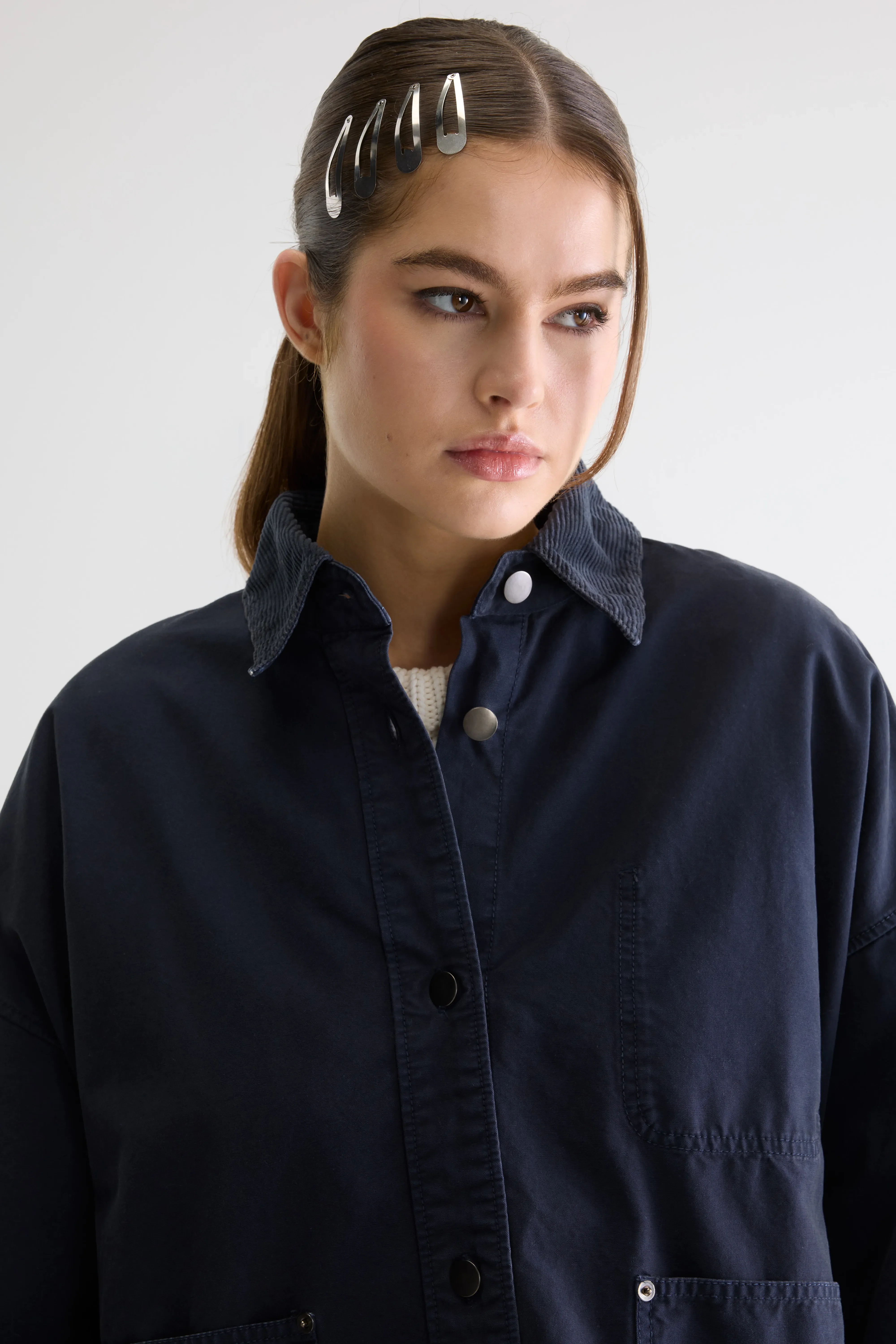 Bellerose Wandy relaxed overshirt (261 / W / NAVY)