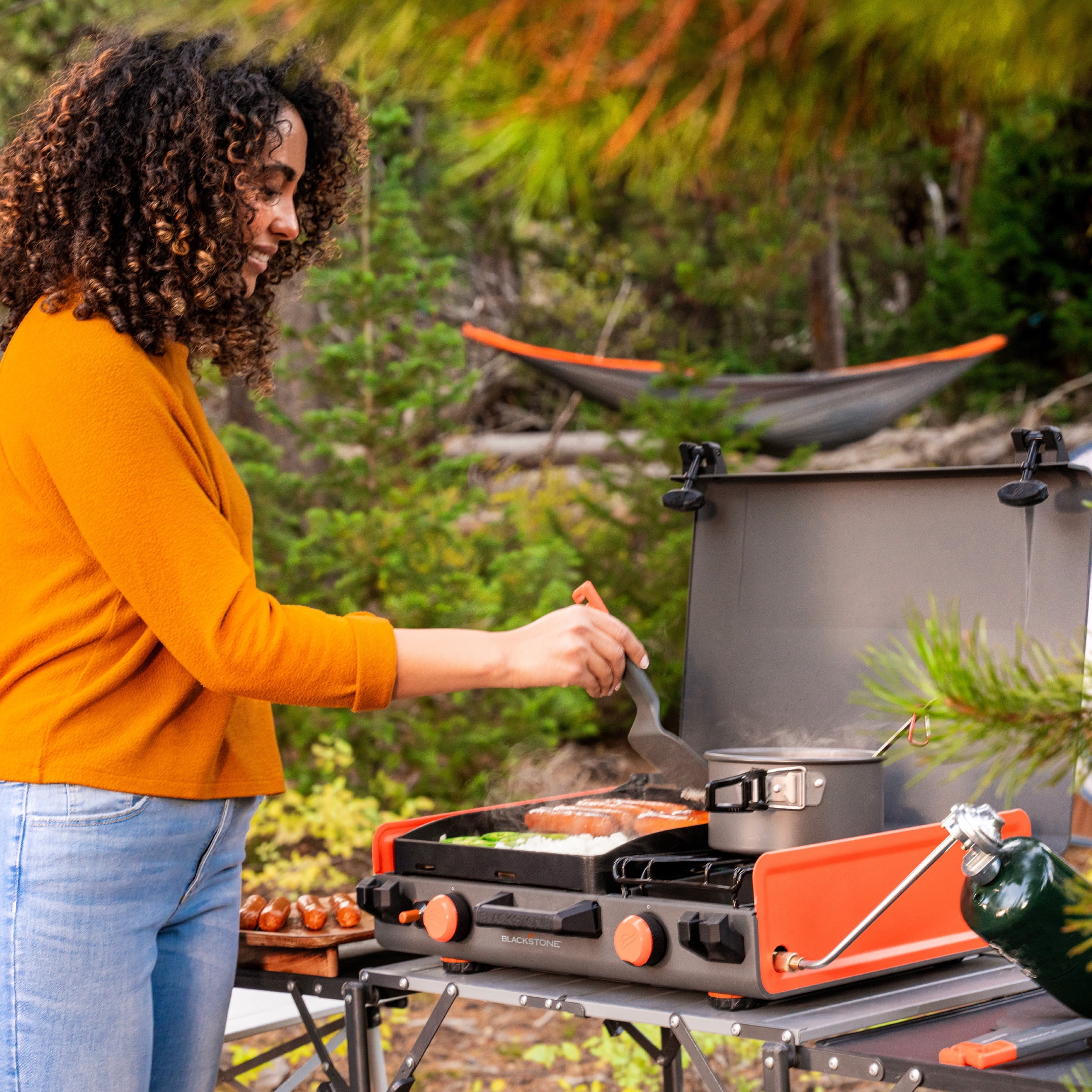 Blackstone Adventure Ready 12"x14- Propane Camping Griddle with Side Burner - Image 10