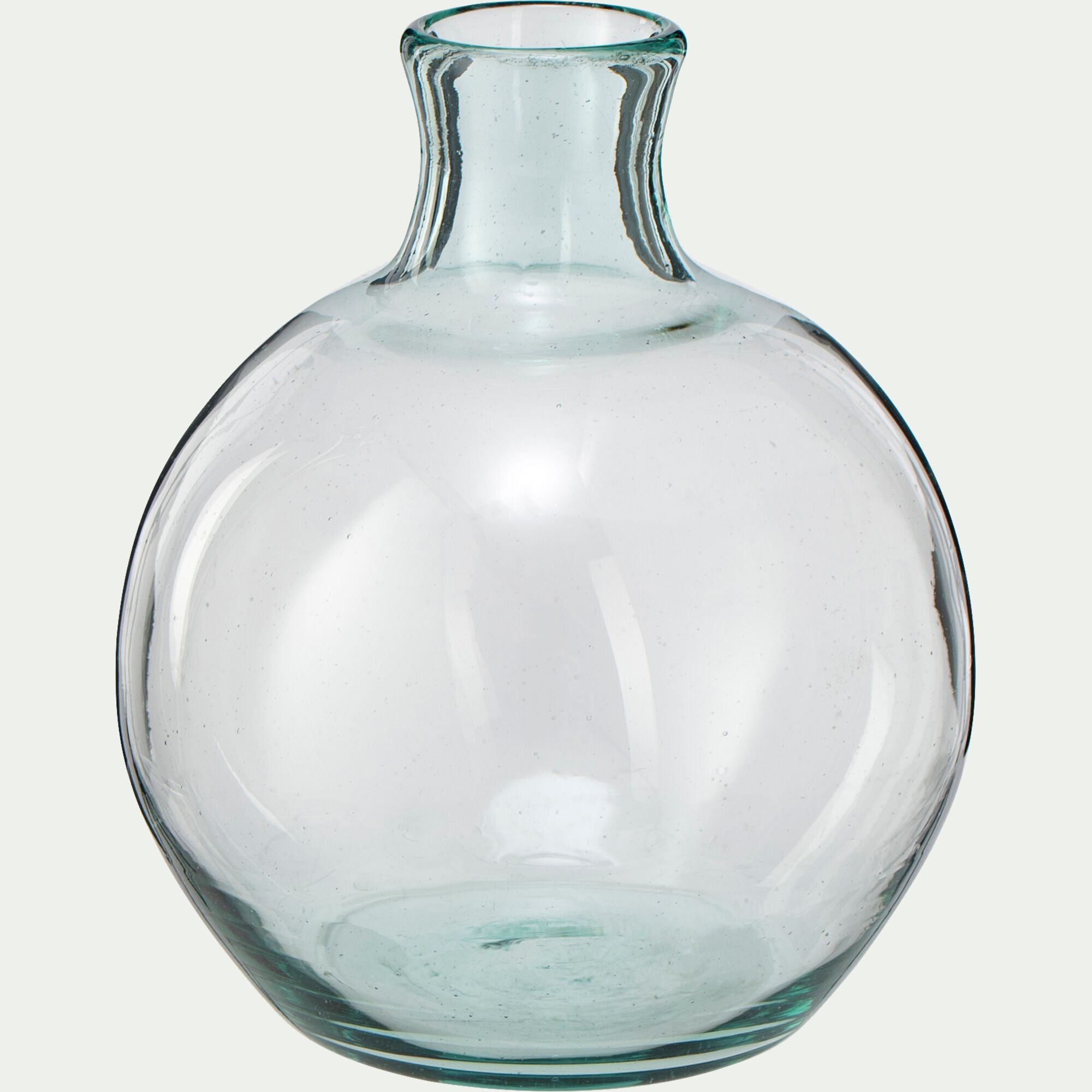 VALOUR - Vase boule en verre recyclé H24cm - transparent