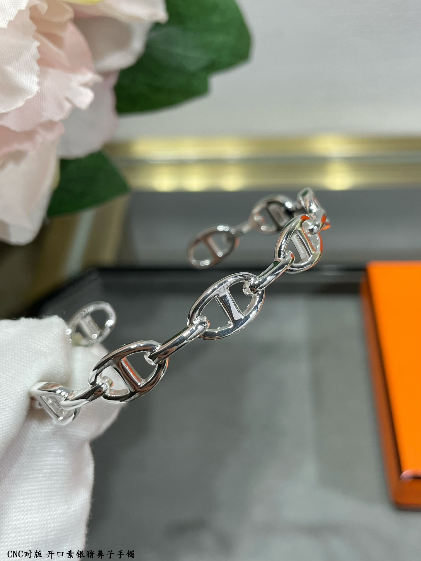 Hermes Plain Surface Pig Nose Bangle Bracelet - Original Replica Club