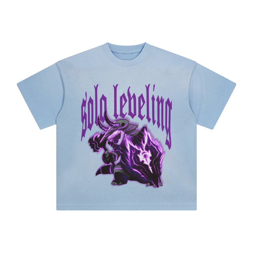 Unisex Anime Inspired Washed  Vintage T-Shirt