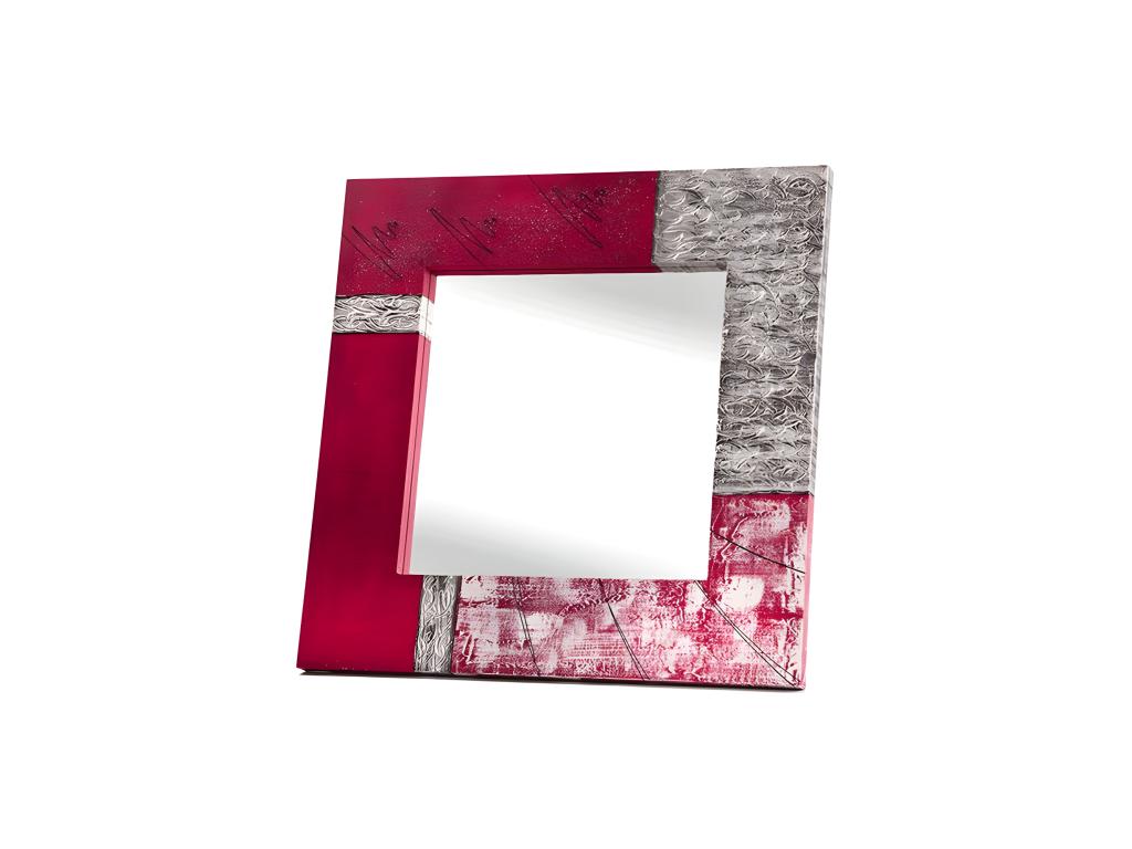 Espejo artesanal Maderas Fucsia Fucsia Acrilico