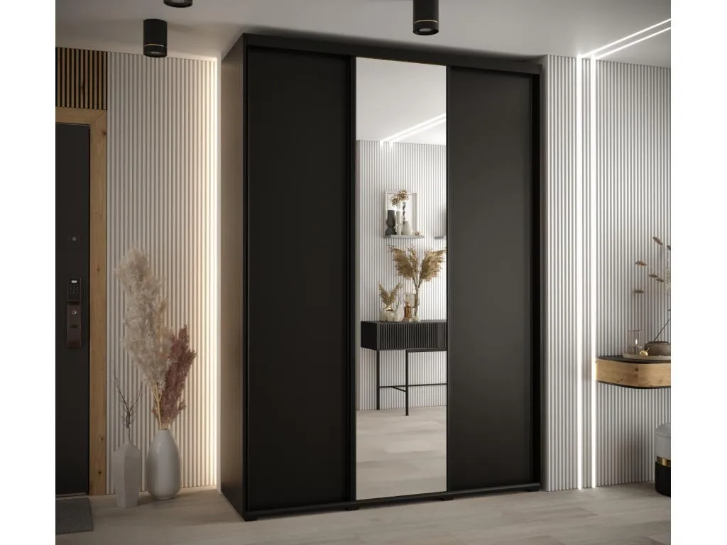 ARMARIO Boverdeco 3 DE PUERTAS CORREDERAS 235.2/180/45 3 puertas (Negro/Negro/Negro)