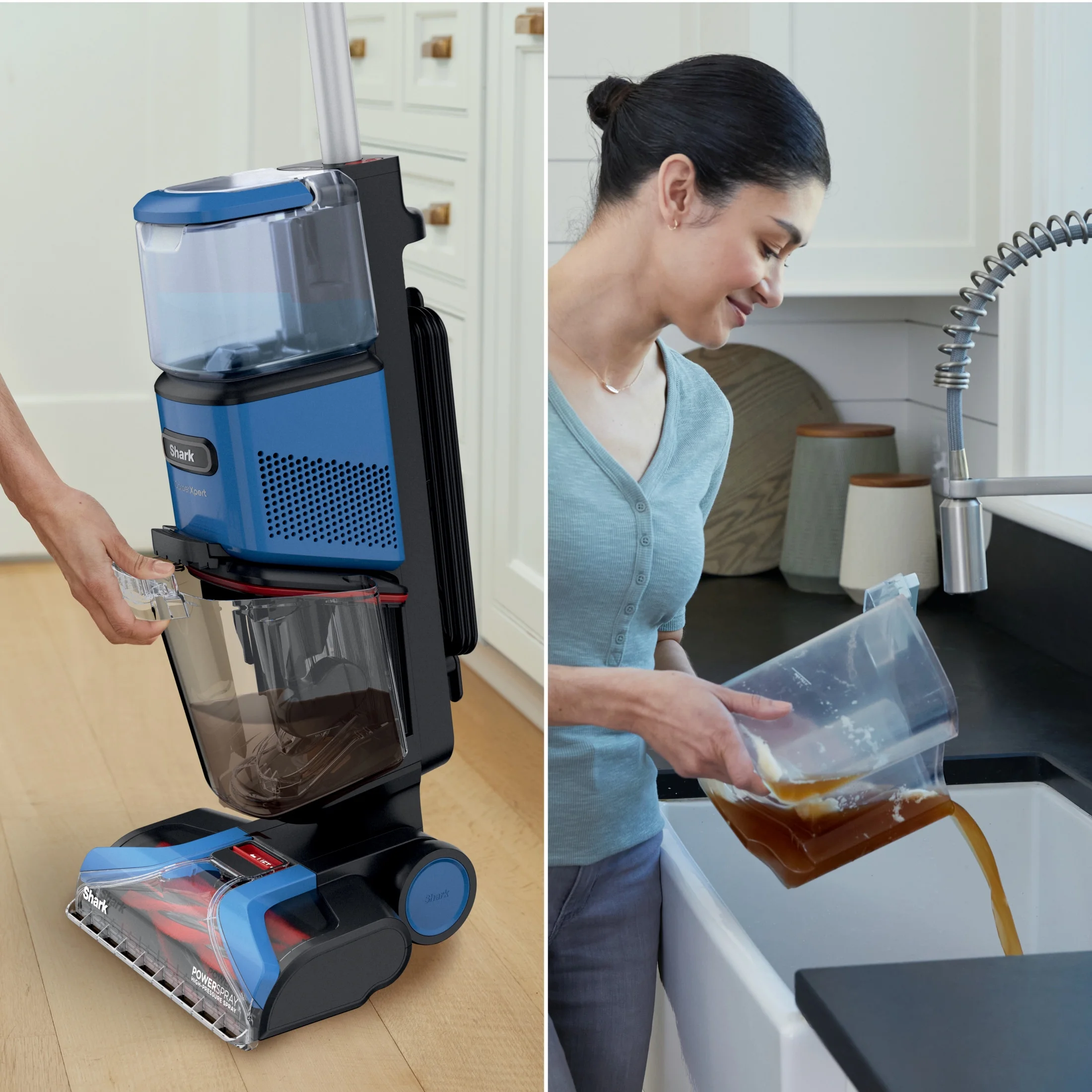 Shark? CarpetXpert? Upright Carpet & Area Rug Cleaner, Perfect for Pets, Lightweight & Powerful, Dirt, Grime, & Odor Removal, Carpet Shampooer, Cleaning Solution, Blue, EX121BRN - Image 13