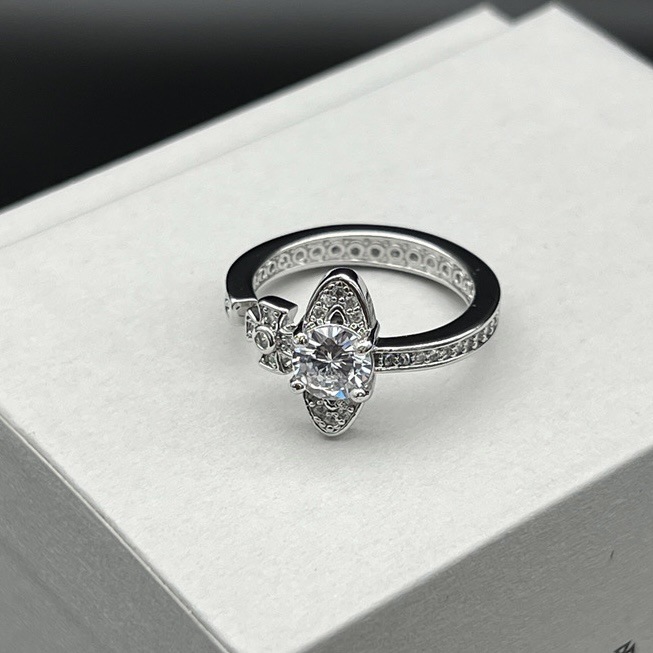 Vivienne Westwood Adjustable Diamond Saturn Ring - Original Replica Club