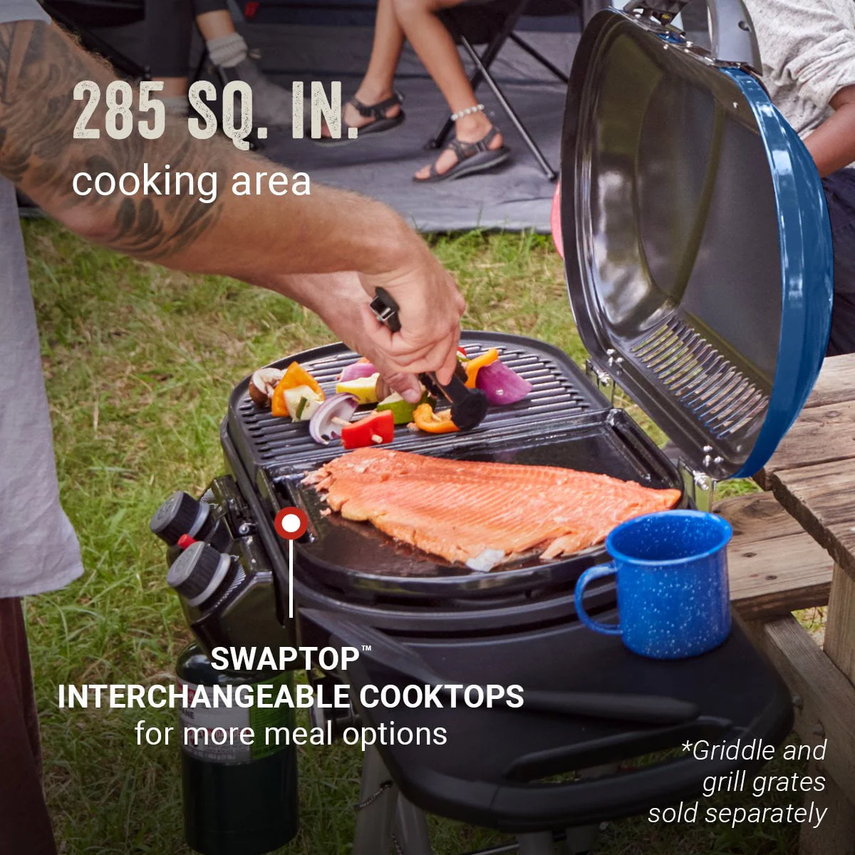 Coleman RoadTrip X-Cursion 2 Burner Propane Gas Portable Grill - Image 5
