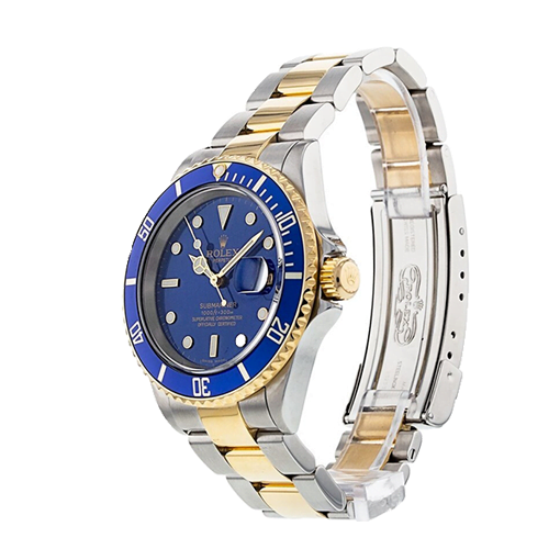 Rolex Submariner Date Two Tone Blue Dial 16613 Replica