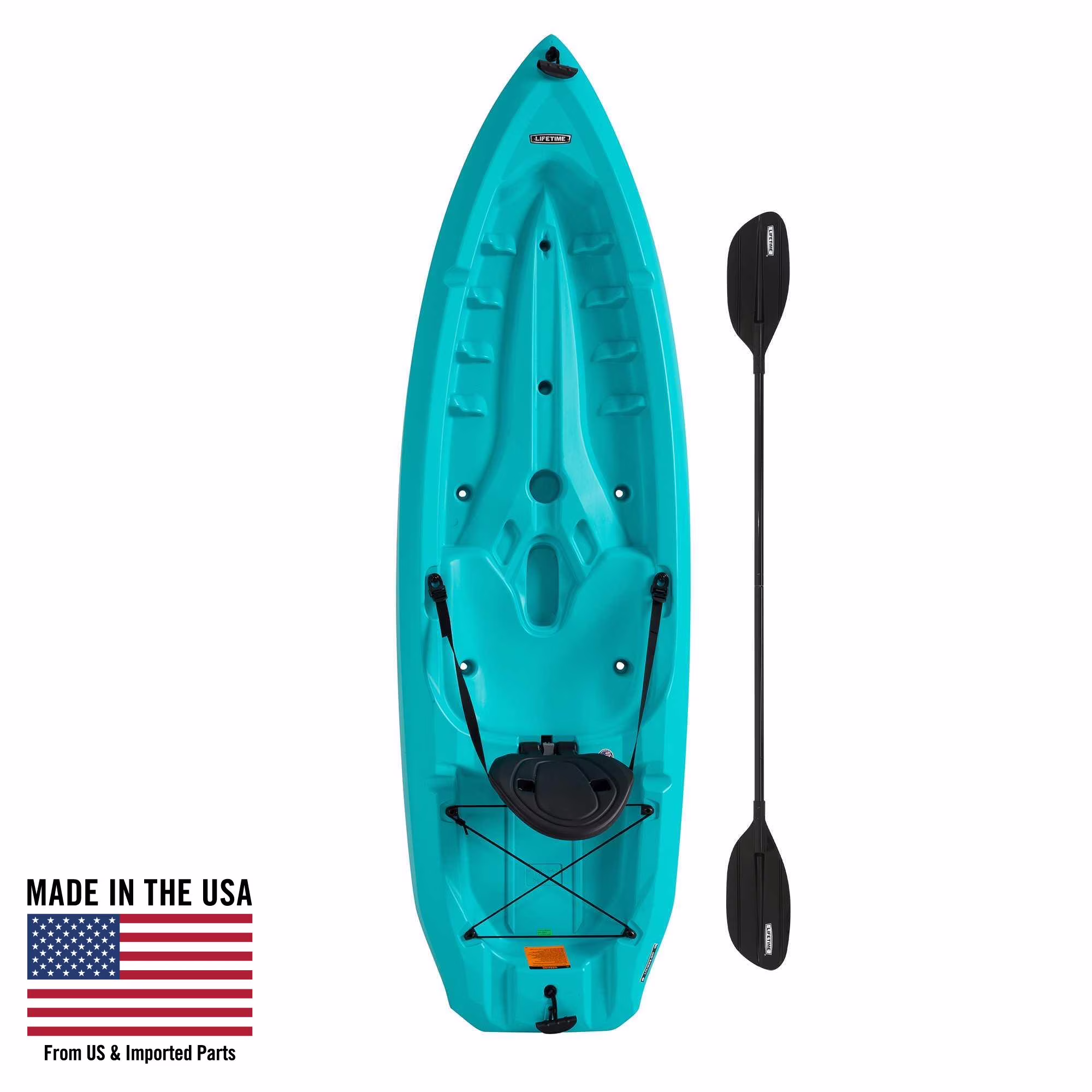 Lifetime Daylite 8 Ft Sit - on - Top Kayak, Red (90775)(Aqua)