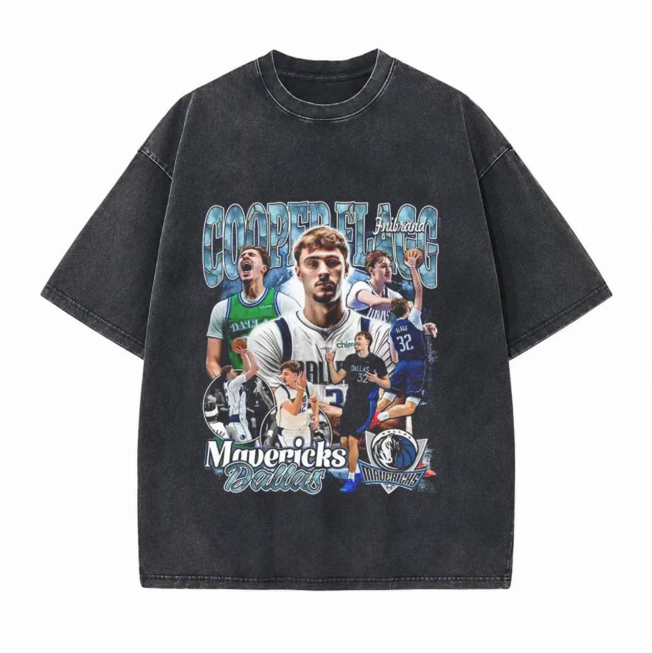 NBA Star Classic Match Highlights Printed Unisex Washed T-Shirt