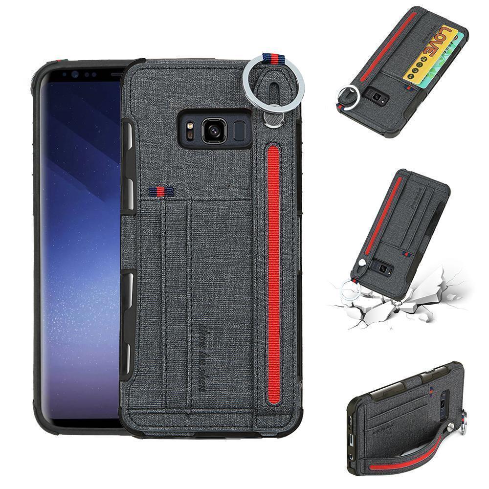 Canvas Pattern Multi-function Leather Phone Case for Samsung Galaxy S/Note Series