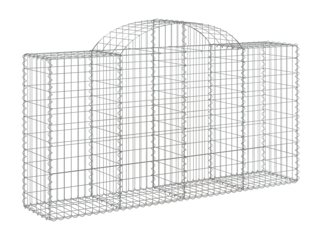 Cesta de gaviones arqueada 200x50x100/120 cm Hierro galvanizado