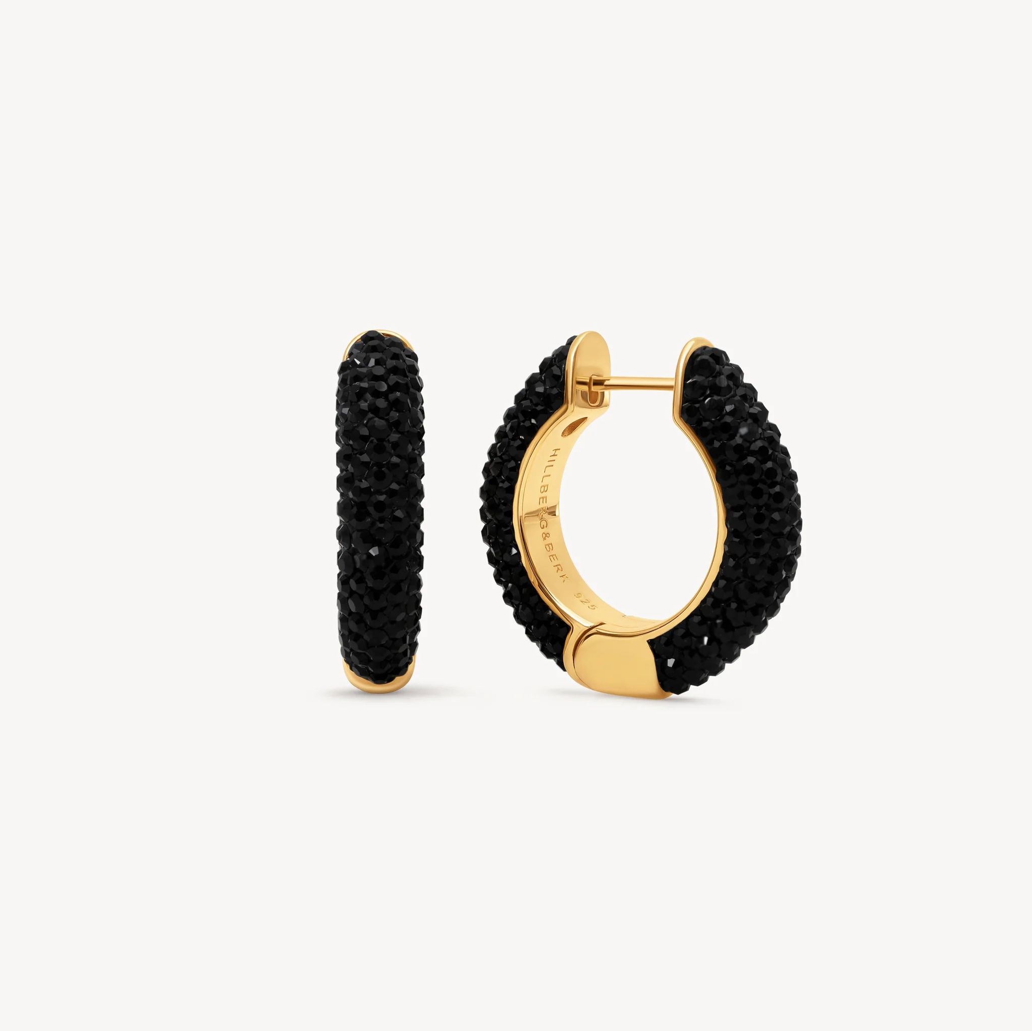 Medium Sparkle Hoop Earrings