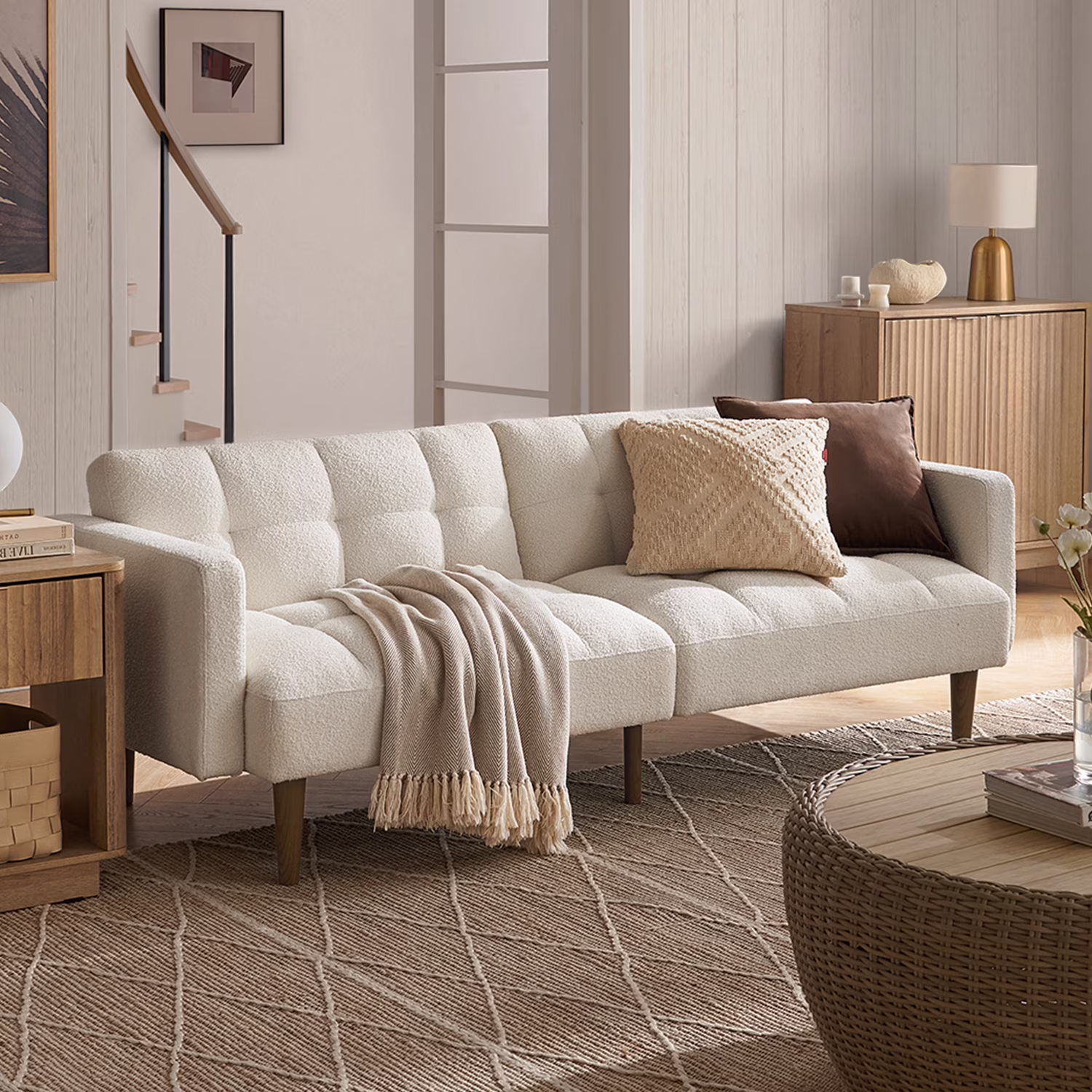 Mopio Aaron Futon Sofa Bed Old Rosa - Image 18