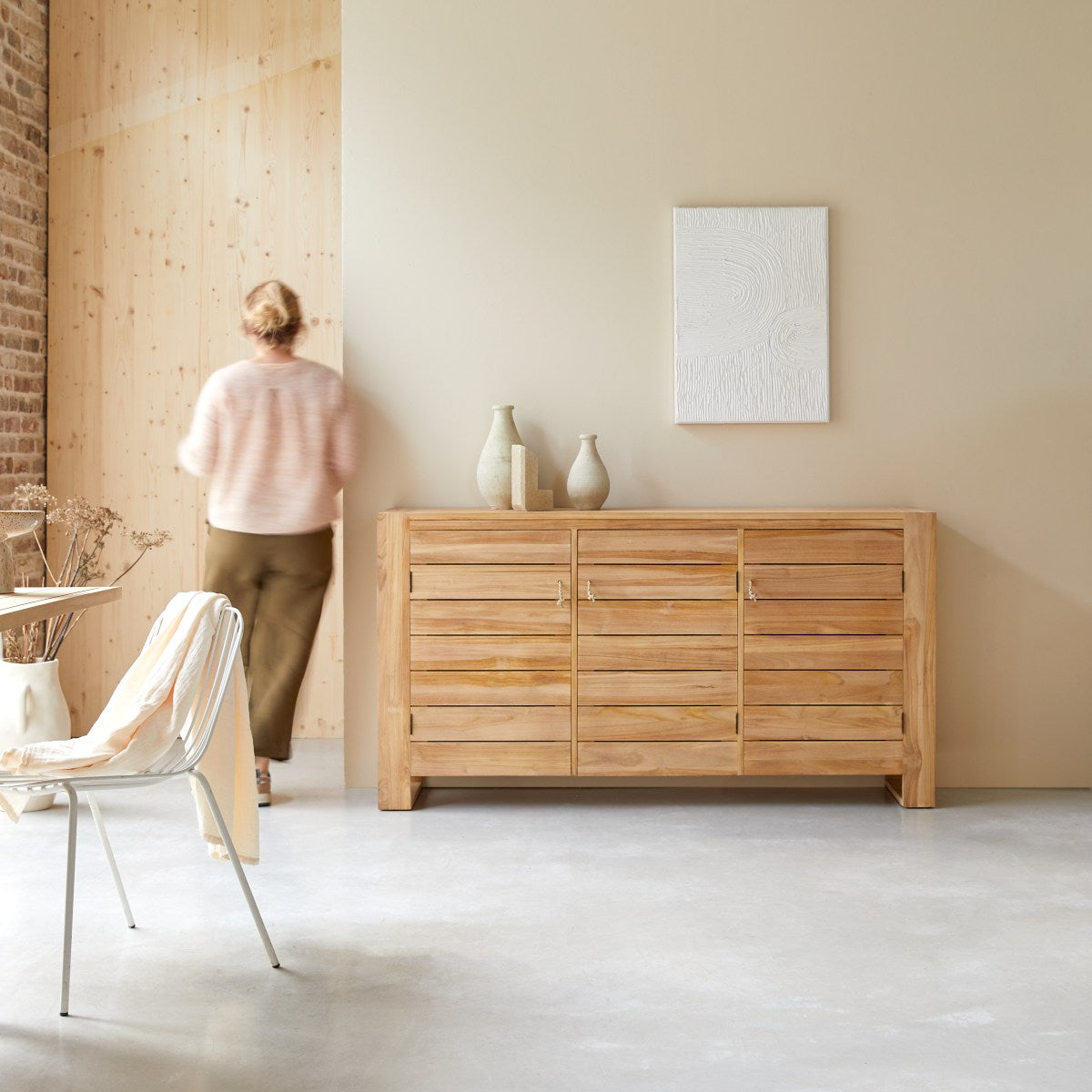 Tikamoon - Minimalys - Massief teakhouten buffet 170 cm
