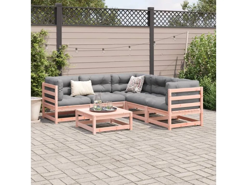 Juego de sofás de jardín 6 pzas Banakdecoracion maciza de Banakdecoracion 20930FGSA