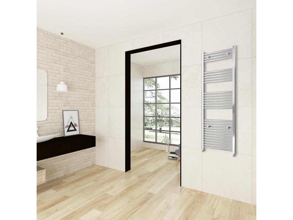 Radiador toallero de agua calefacción cromado 1600x600mm