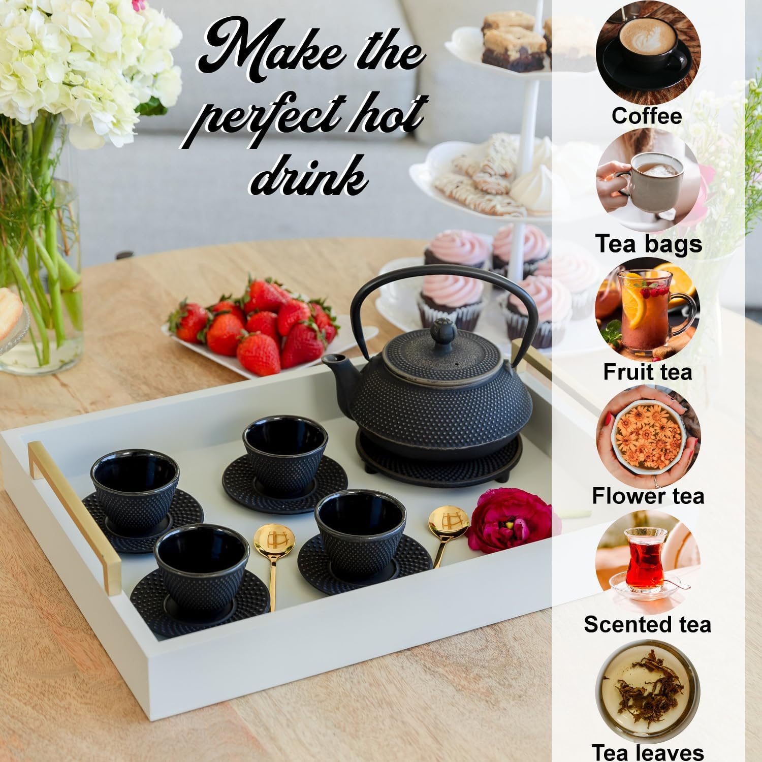 Large 11PC Japanese Tea Set 