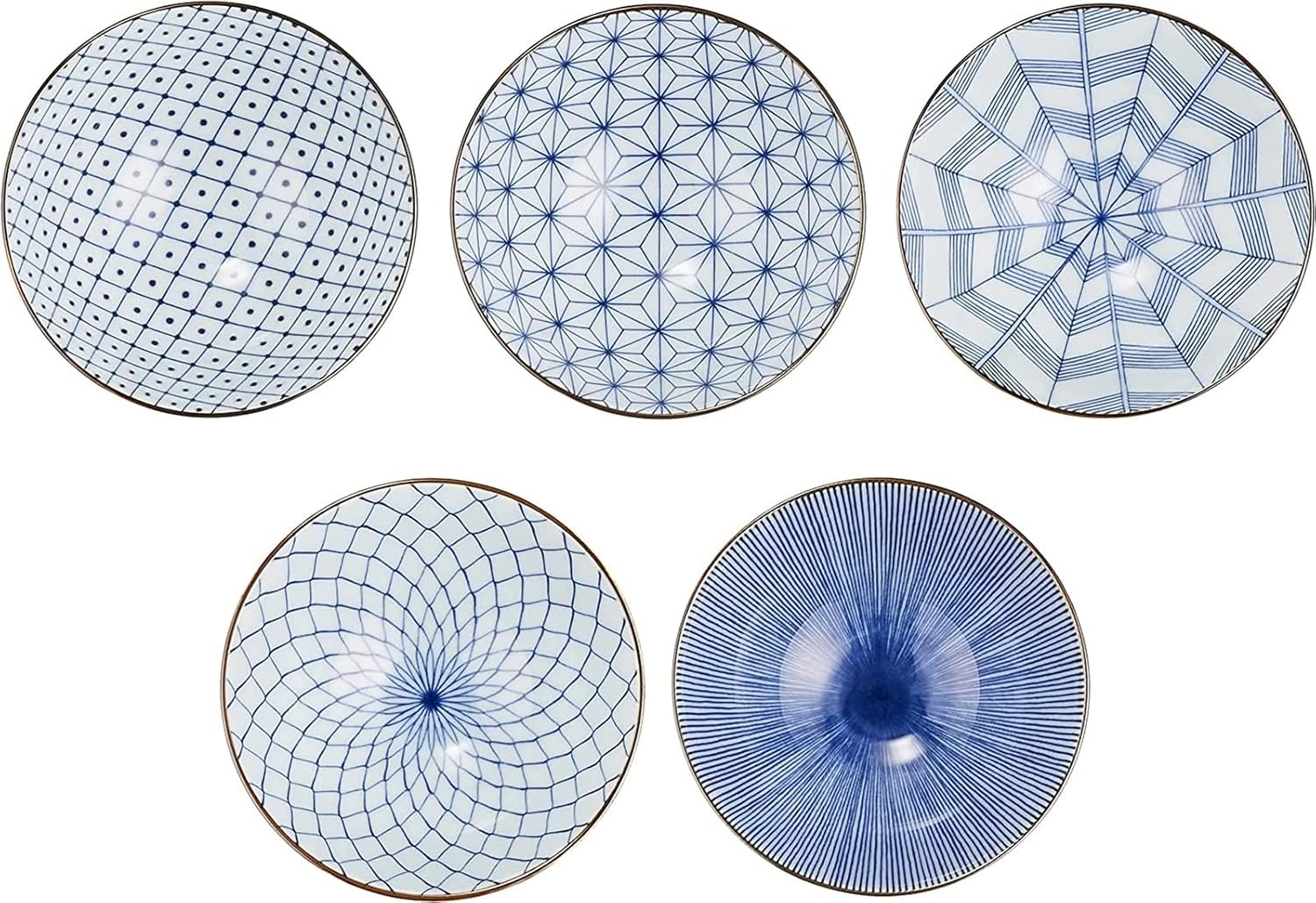 Saikai Pottery 19541 Arita Ware Kiyohide Kiln Rice Bowl, 5 Patterns, Old Dyed Picture Change, Made in Japan