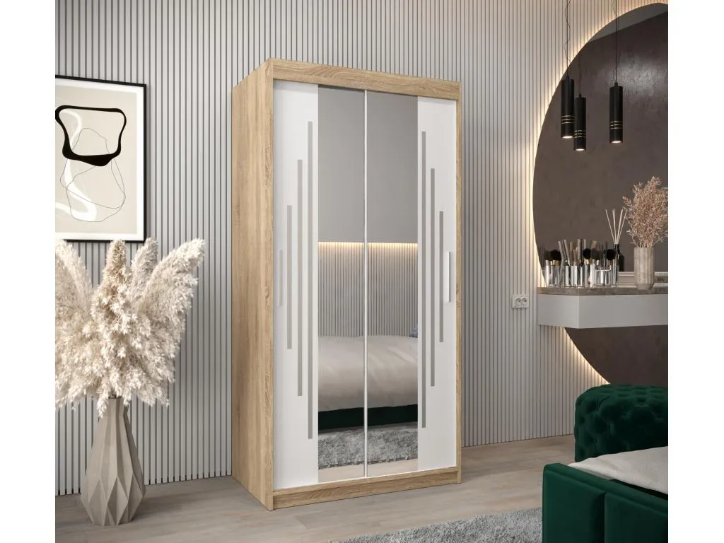 ARMARIO Micasacool 1 DE PUERTAS CORREDERAS 200/100/62 2 puertas (Micasacool/blanco)