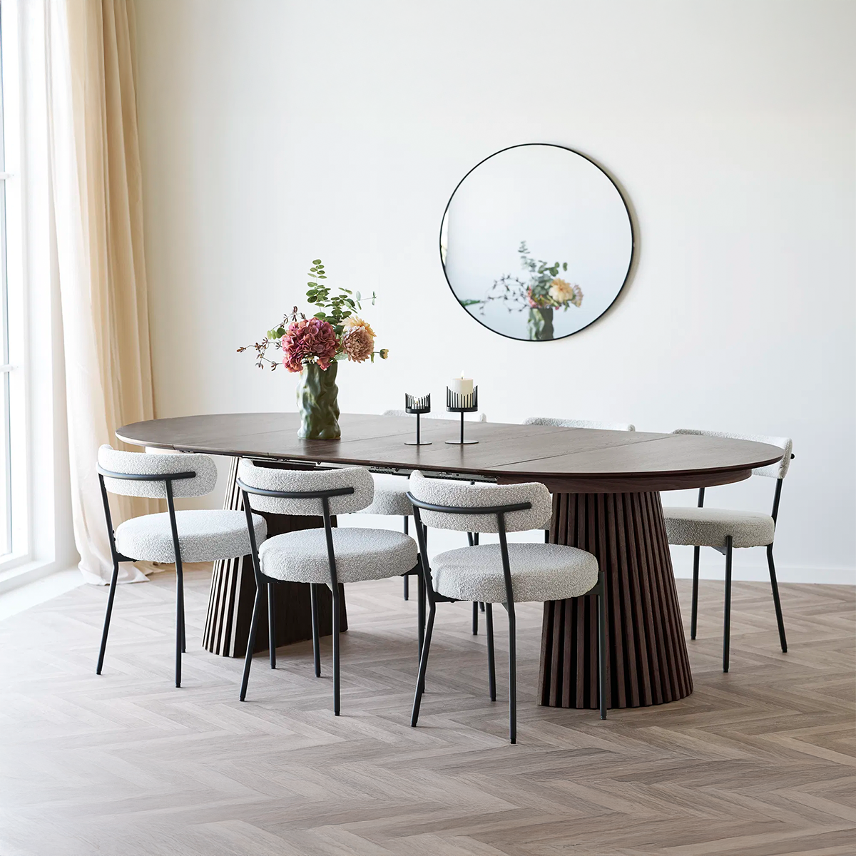 Artichok Alko Uitschuifbare Houten Eettafel Walnoot