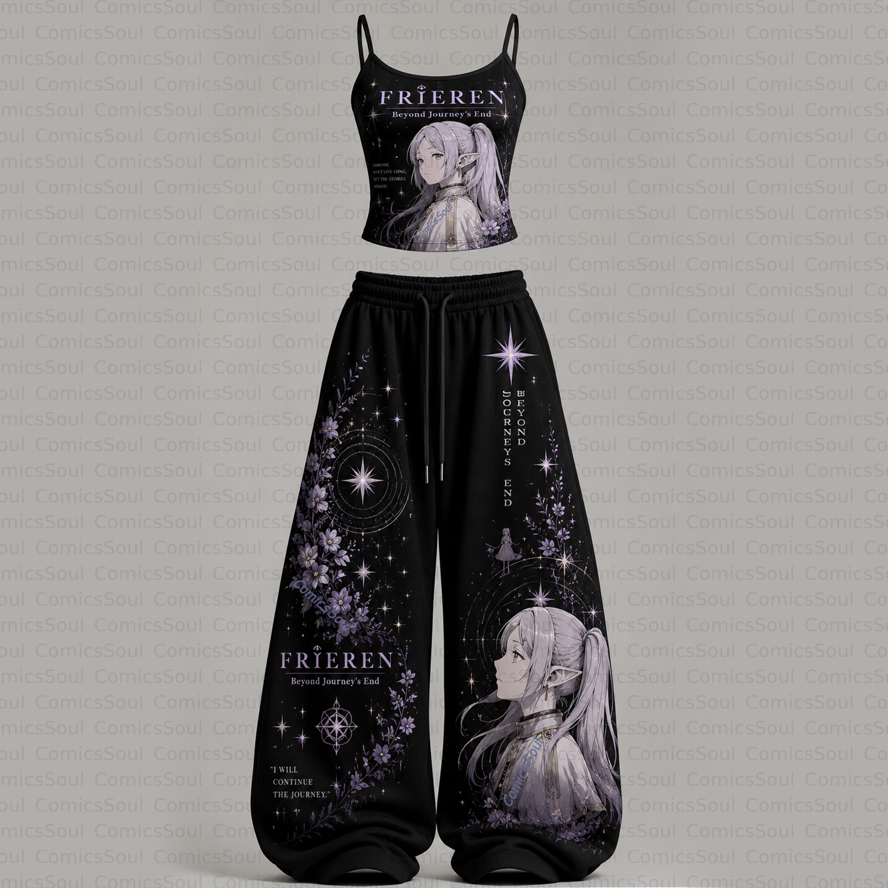 Frieren: Beyond Journey's End Top & Elasticated Trousers Two-Piece Set