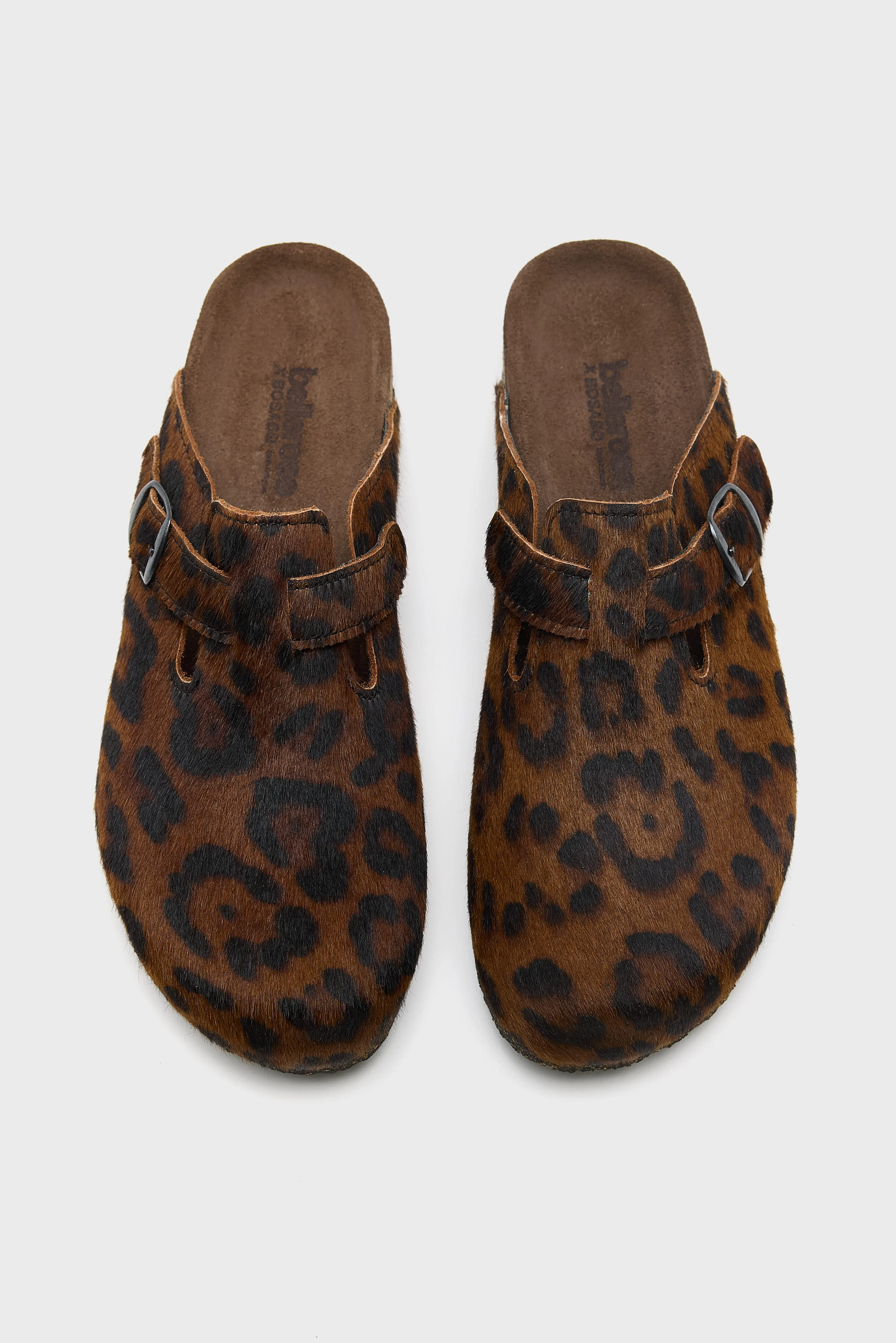 Bellerose Cheetah Ponyhair Mules  (261 / W / BROWN)
