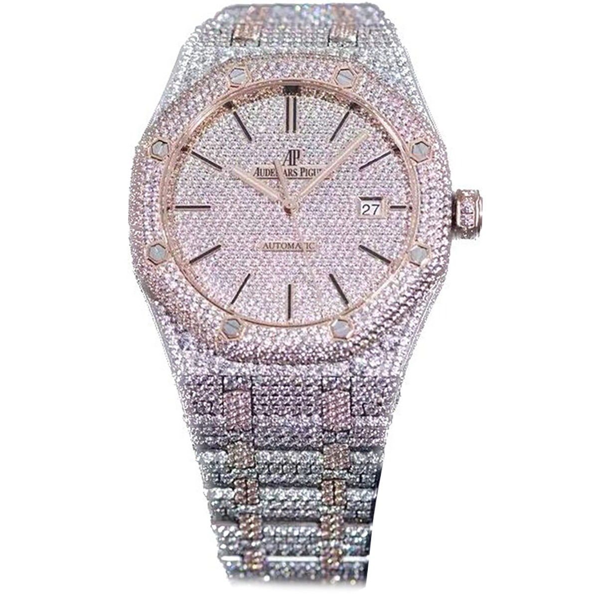 Audemars Piguet Royal Oak Selfwinding 15400SR.OO.1220SR.01 Iced Out Replica