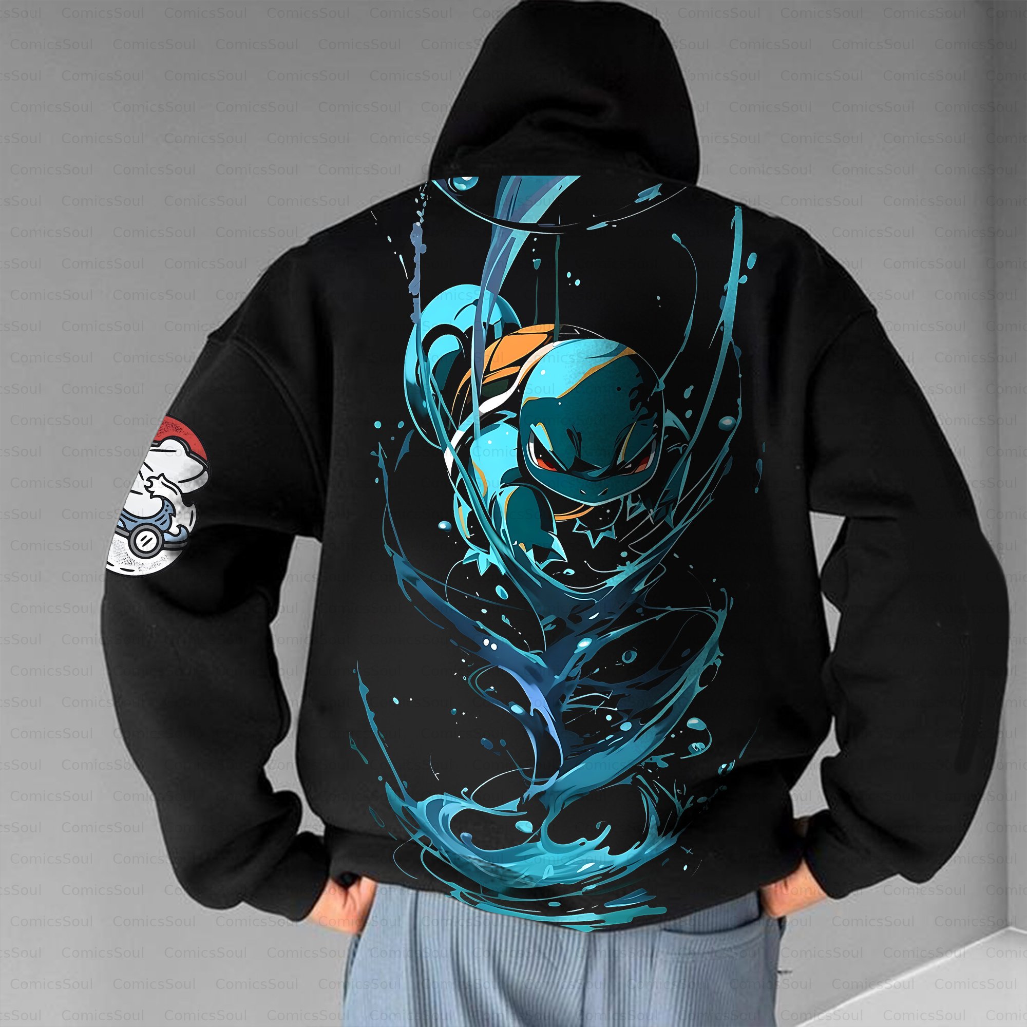Unisex Anime Inspired Vintage Plush Hoodie