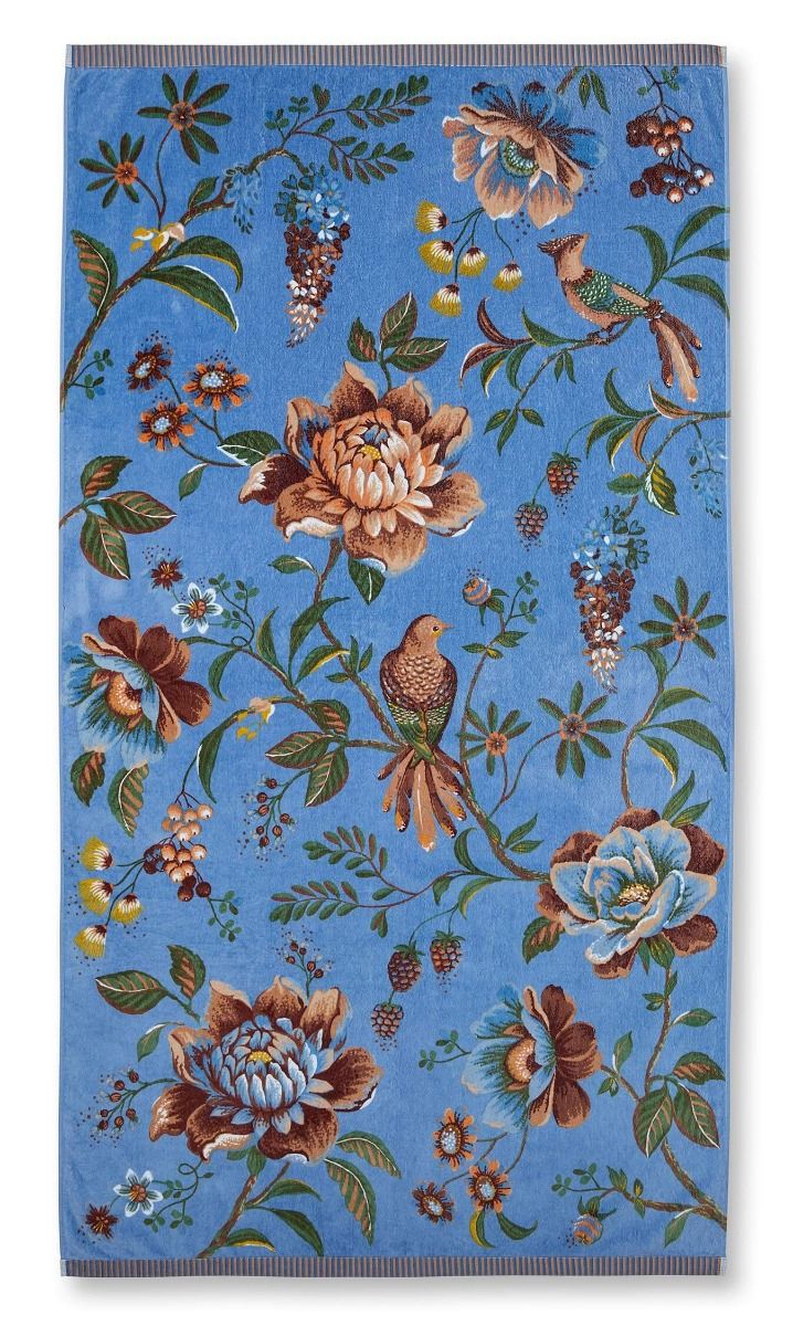 Beachtowel Secret Garden Blue 100x180cm