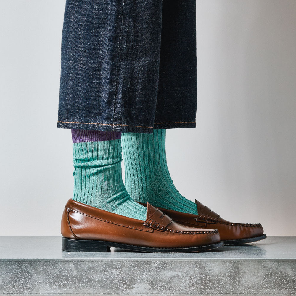 Merci - Chaussettes Theodora - Bleu Violet