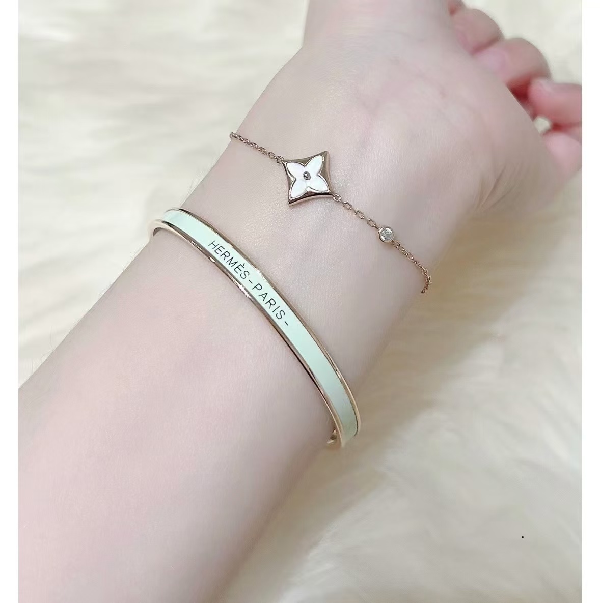 Hermes Colorful Enamel Bracelet Bangle - Original Replica Club