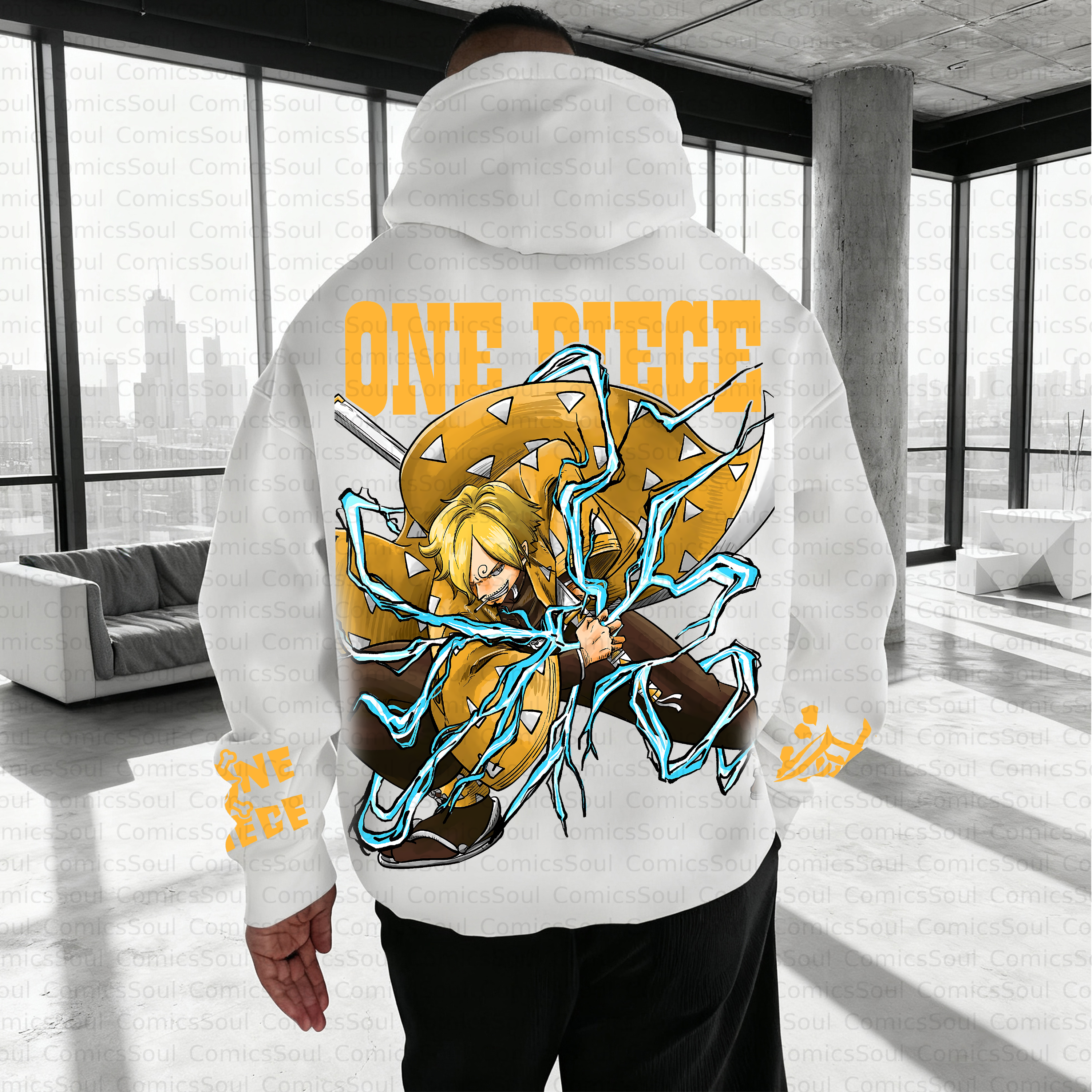 Unisex Anime Inspired Vintage Plush Hoodie
