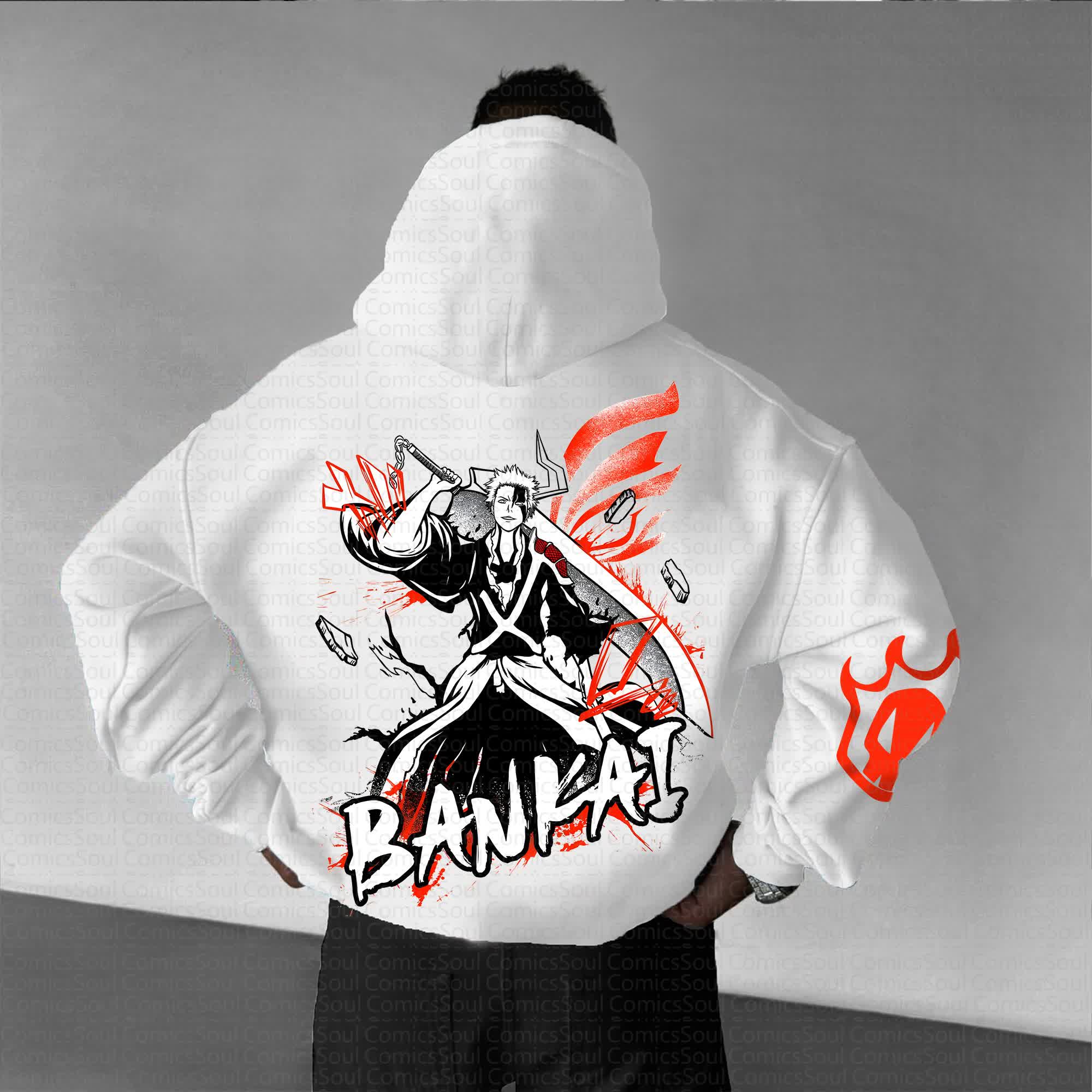Unisex Anime Graphic Streetwear Vintage Hoodie丨BLEACH