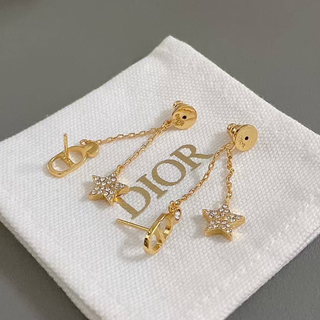 Dior Star Drop Earrings - Original Replica Club